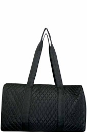 Quilted Duffle Bag-LM2626/BK